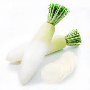  中国有机绿色食品专营 天地生 有机白萝卜500g 北京满百包邮
