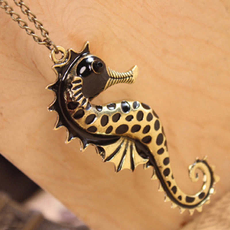 复古滴油动物海马...