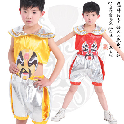 标题优化:巴拉猫新款特卖儿童舞蹈裙 民族舞 京剧脸谱表演演出服609