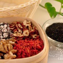 现磨黑芝麻粉熟+核桃粉+芡实粉+枸杞粉+红枣粉套餐滋阴补肾700克