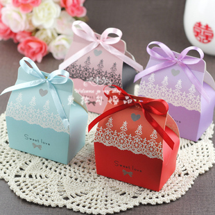  【爱拉勾新品特价】小清新风格欧式结婚喜糖包装 婚庆回礼糖盒