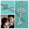 上下架计划:专柜正品代购tiffany蒂芙尼18k玫瑰金钥匙项链钻石尹恩惠款现货