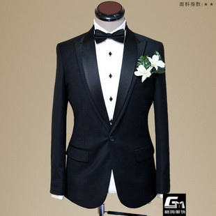  量身定做定制订做新款男西服套装冬 结婚新郎礼服 可拆卸双层领促