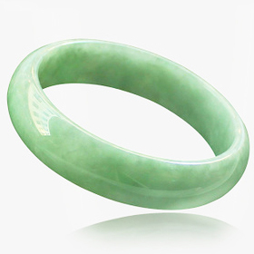  珍稀缘 老坑A货翡翠手镯 镇店满绿糯种圆玉镯子 正品缅甸玉器证书