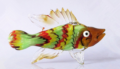 琉璃彩色海洋鱼高档家居摆件客厅橱柜隔断摆件