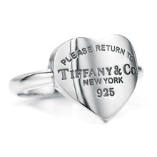 Precio tiffany / Tiffany / Tiffany corazón tarjeta de anillo
