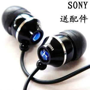 包邮！SONY/索尼 EX088 彩钻全金属入耳式耳机3.5mm耳塞 低音震撼