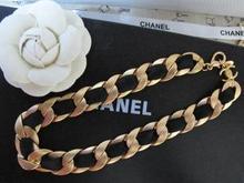 Contador comprar nuevos estantes clásico Chanel doble c chanel rosa de seda jersey oro de la cadena de collar