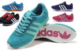  138元大量现货透气网面轻便阿迪达斯男女子跑步鞋休闲鞋35-44