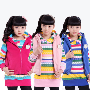  女童秋装韩版 儿童衣服运动套装 中大童外套 童装新款卫衣