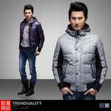 【诠渡良品】2011男装冬季潮流新款 休闲保暖羽绒服 男#81512