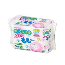 �ձ�ԭװWakodo�͹��� Ӥ�׶��ֿڳ���ʪ�� �滻װ 60Ƭ