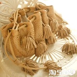 2011秋冬新款 小辣椒同款 欧美热销 街头时尚纽约行羊皮流苏挎包