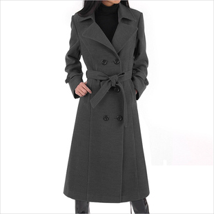 折上折原价599!特长加长大码秋冬装风衣外套高