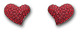 Swarovski施华洛世奇红心耳钉