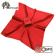 大红色男士丝巾衬衫领巾小方巾NS5098 纯色 精致礼盒