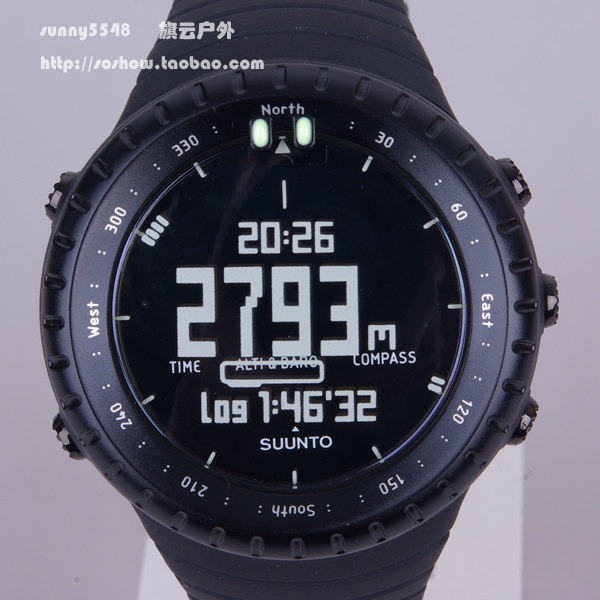 <span class=H>松拓</span>颂拓suunto core all black核心全黑多功能男表户外运登山