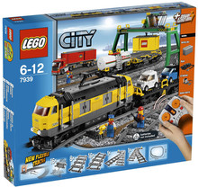 乐乐屋乐高 LEGO CITY 城市系列 电动遥控货运火车 7939
