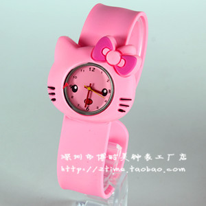  hello kitty儿童表手表kt猫可爱卡通表拍拍果冻表女孩款 啪啪手表
