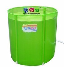 曼波鱼屋婴儿游泳池-普及版支架游泳池(绿色) 80*80