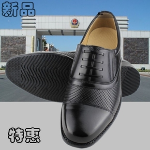  3515强人正装商务07军官皮凉鞋男士正品男鞋三接头低帮鞋真皮军鞋