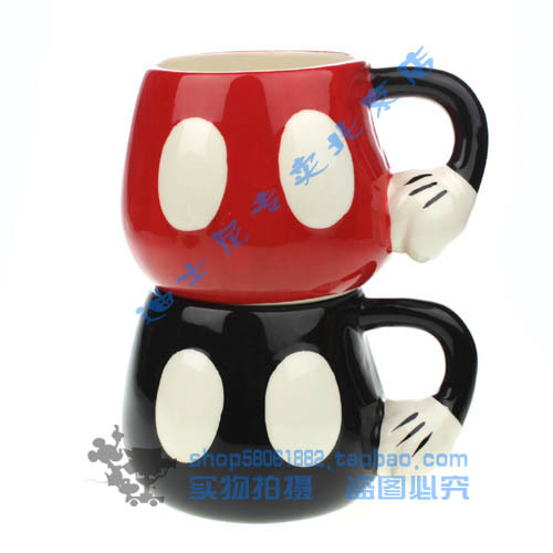 迪士尼杯子 陶瓷杯子 米奇造型情侣对杯子 卡通杯 外贸礼品杯 大 迪士尼杯子 陶瓷杯子 米奇造型情侣对杯子 卡通杯 外贸礼品杯 大