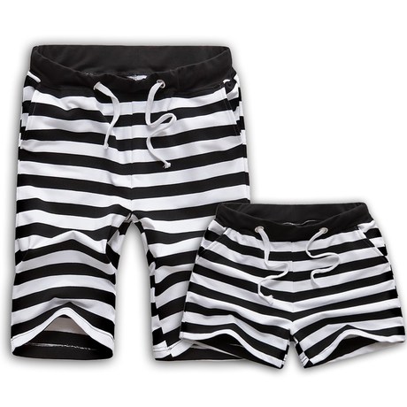 夏季新款男女休闲裤 韩版斑马纹<em>情侣短裤</em> <em>情侣</em>
