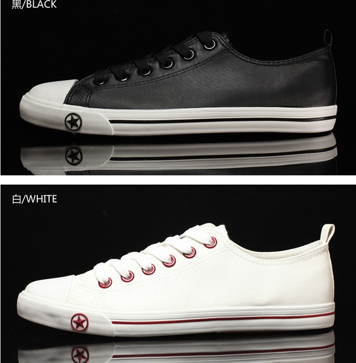 2019 New products man canvas shoe Leather shoes PU waterproof white black skate shoes Cloth shoes men and women shoesin the Men's Shoes, Canvas shoes  category - from Buy2taobao.com to provide professional Taobao agent buy service