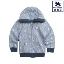 [专柜价218元]韩国正品twinkids新款春装男女小童拉链衫T1SB0J01