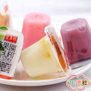  台湾特产盛香珍 优酪果园 综合味布丁 营养超好吃果冻散称250g