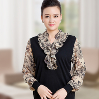 <em>中年针织</em>衫<em>女开衫</em>薄春秋短款外套中老年妈妈春