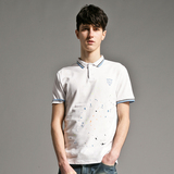 【特价】gxg1978正品 男士时尚印花短袖polo衫#12624333