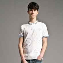 【特价】gxg1978正品 男士时尚印花短袖polo衫#12624333
