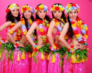 万圣节成人夏威夷草裙花环 化妆舞会派对 草裙舞服装 套装|msdalam kategori sukan/Yoga/kecergasan/bekalan peminat, Dance/Aerobik/Gymnastics, Hula, Hula Set - dari Buy2taobao.com untuk memberikan perkhidmatan ejen Taobao profesional membeli