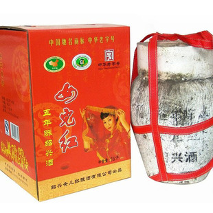  绍兴黄酒 女儿红坛装 五年陈纯手工花雕酒 5L