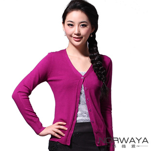 洛薇雅 2011秋冬新款知性针织<em>开衫毛衣</em>小外套