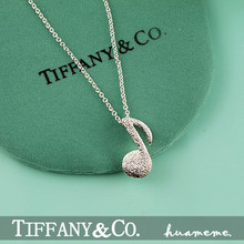 Especial caliente / Tiffany / Plata / lindo collar pequeña nota / 925
