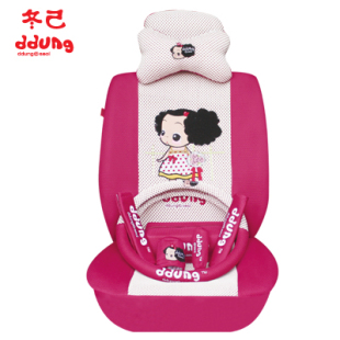 Charm ice-winter and summer new cartoon car universal seat cover four seasons universal 18-piece package mail