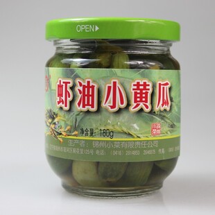  虾油黄瓜 锦州酱菜工农小黄瓜 泡菜咸菜低盐下饭菜 180g/