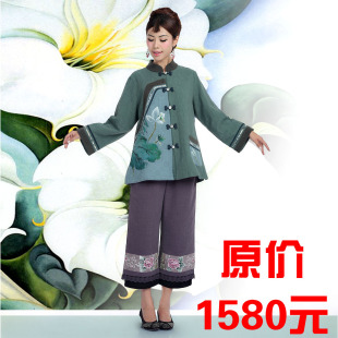 品唐斋 中国风<em>秋冬款外套</em> 外套斜襟盘扣棉麻旗