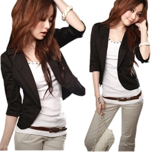 2011秋季新款韩版超修身涤棉特价女西服小西装外套有大码