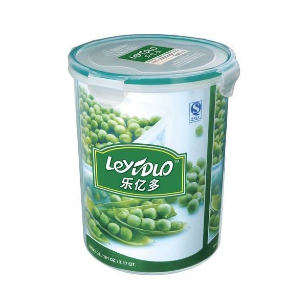 乐亿多 圆形密封盒大容量米桶保鲜盒子 厨房保鲜 3L塑料 餐饮用具 乐亿多 圆形密封盒大容量米桶保鲜盒子 厨房保鲜 3L塑料 餐饮用具