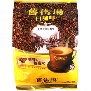  马来西亚 旧街场怡保白咖啡 二合一无糖360g 部分地区3袋包邮