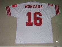 49ers 49�˶���������#16 Montana���Ű�ɫ����������