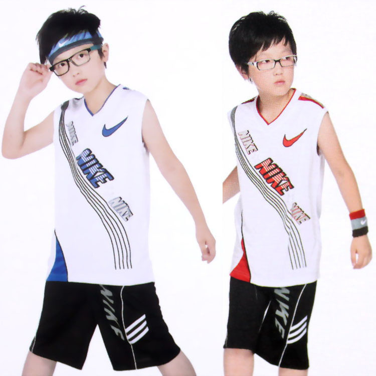 <em>夏装</em> <em>中大童</em> 背心+<em>短裤</em> 耐克 夏季 儿童<em>运动</em>服套