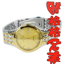 正品一折特价【<span class=H>天王</span><span class=H>表</span>】3375T间金情侣<span class=H>表</span>★全国联保！限量