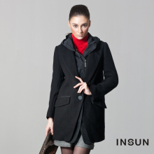 淘宝网满减商品 INSUN恩裳 冬款外套 中长款西服外套 呢大衣99670060