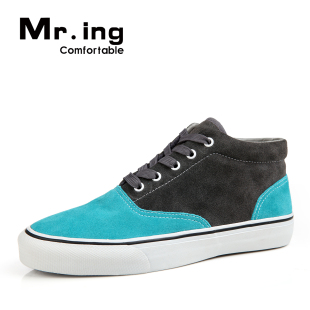 [Pneumatic mill sand-clearance]Mr.ing genuine hit  UK leisure cowhide high men's shoes boots F1121A