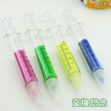 江浙沪58包邮 针筒荧光笔注射器 小礼品小学生创意文具批发 3g