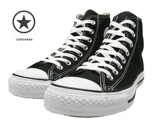 热销 专柜正品匡威 08经典Converse All Star黑色高帮硫化帆布鞋-